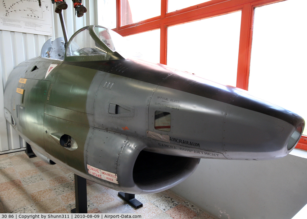 30 86, Fiat G-91R/3 C/N 350, S/n 350 - Preserved first section @ Hermeskeil Museum...