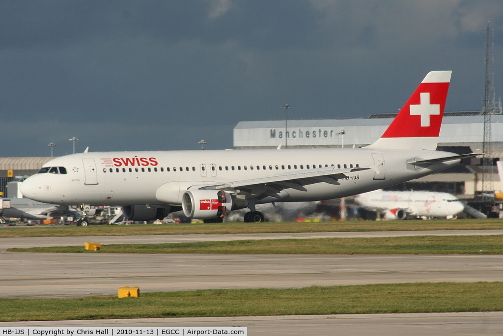 HB-IJS, 1998 Airbus A320-214 C/N 782, Swiss International Air Lines A320 just landed on RW23R
