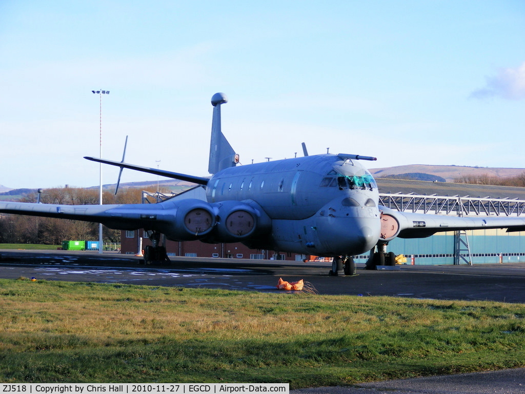 ZJ518, British Aerospace Nimrod MRA.4 C/N 8009/PA2, Stored at Woodford and waiting to be scrapped after the cancellation of the MRA4 project as a result of the 19th October 2010 