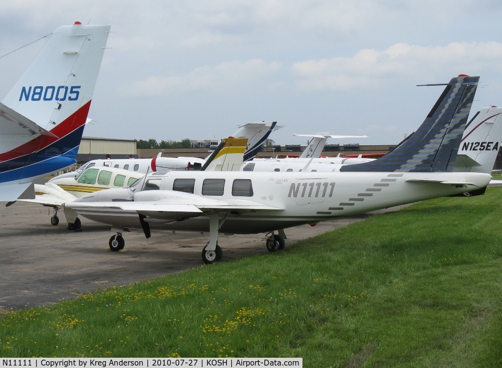 N11111, 1983 Piper PA-60-602P Aerostar C/N 60-8365021, EAA AirVenture 2010
