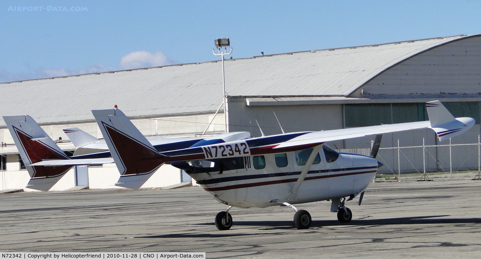 N72342, 1973 Cessna 337G Super Skymaster C/N 33701567, Just taxied in and parked