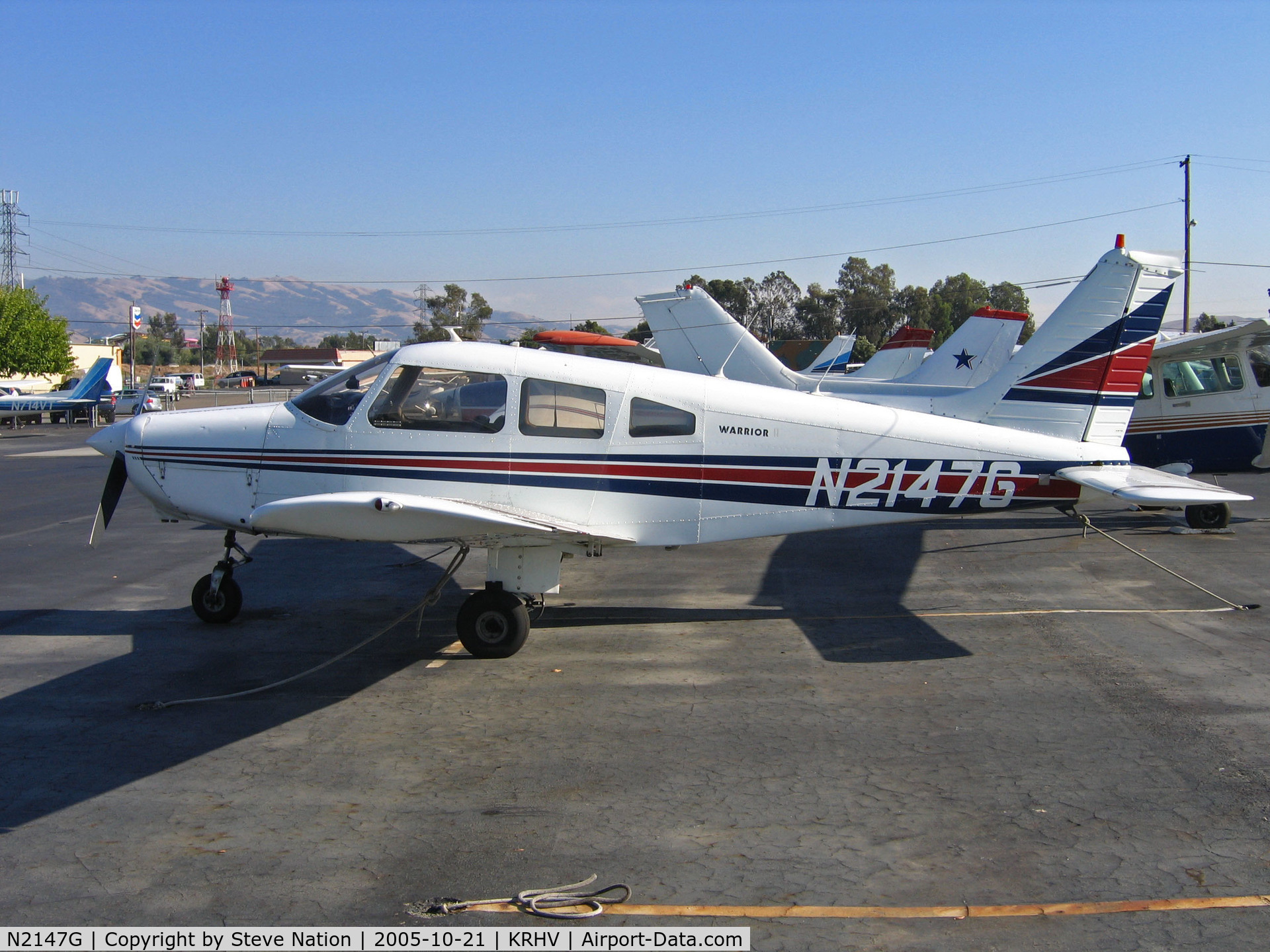 N2147G, 1978 Piper PA-28-161 C/N 28-7916178, Locally-based 1978 Piper PA-28-161 in brilliant sunshine @ Reid-Hillview (originally Reid's Hillview) Airport, San Jose, CA