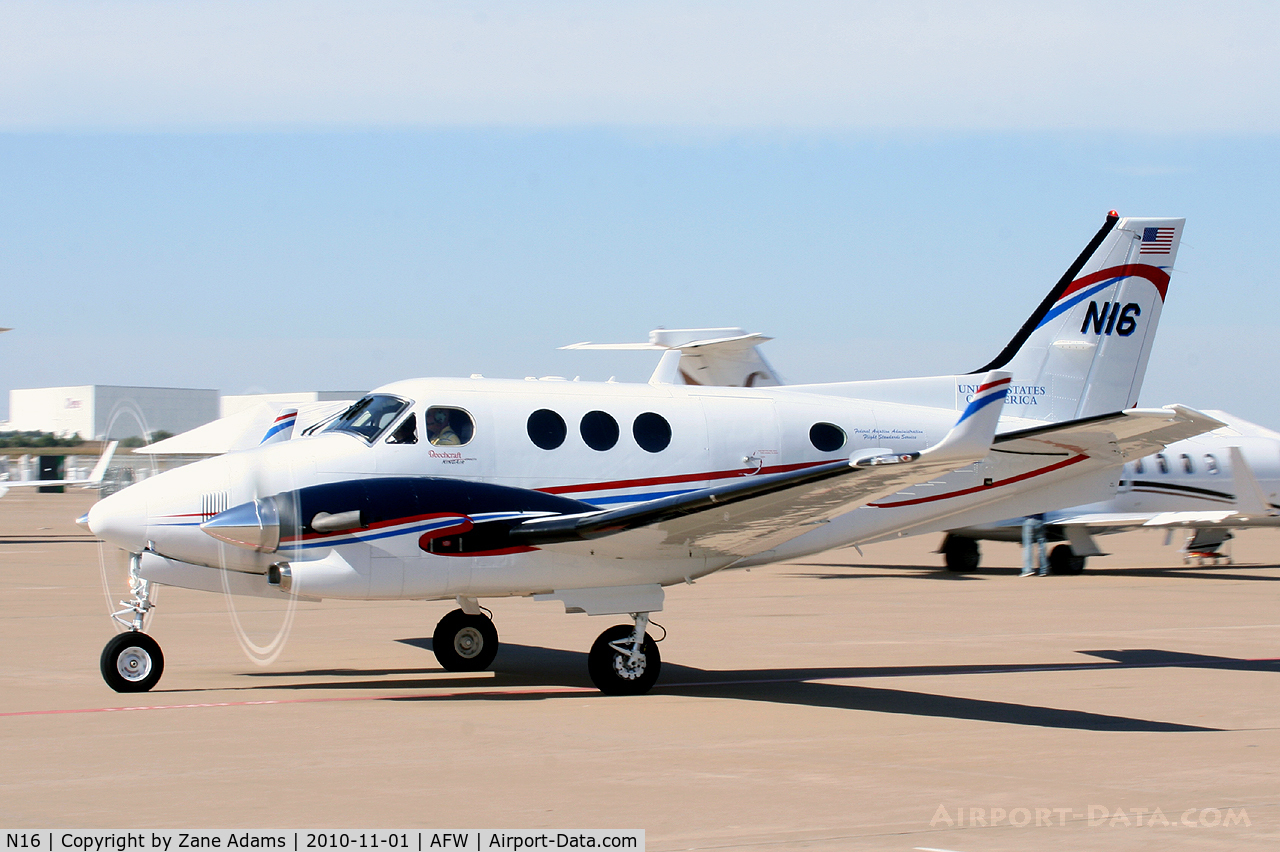 N16, Hawker Beechcraft Corp C90GTI King Air C/N LJ-1994, FAA King Air at Alliance Airport - Fort Worth, TX