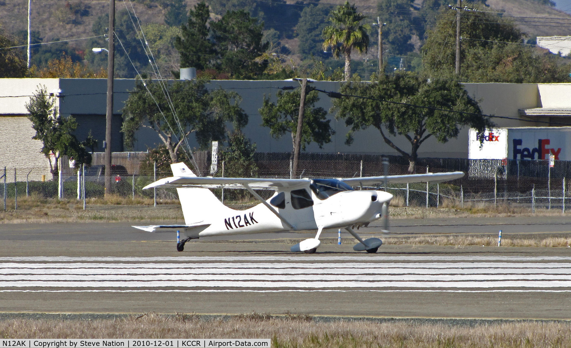 N12AK, 2002 Stoddard-Hamilton GlaStar GS-1 C/N 5695, Locally-based 2002 Wiley GS-1 GLASTAR experimental homebuilt running up for take-off on RWY 1L @ Buchanan Field, Concord, CA