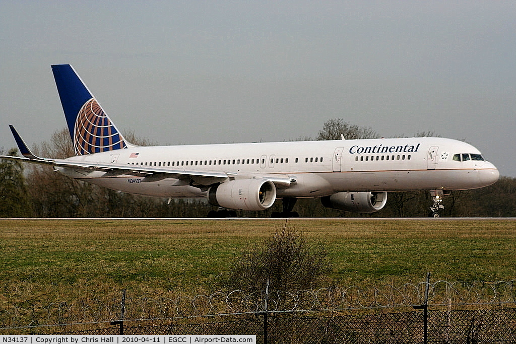 N34137, 1999 Boeing 757-224 C/N 30229, Continental Airlines