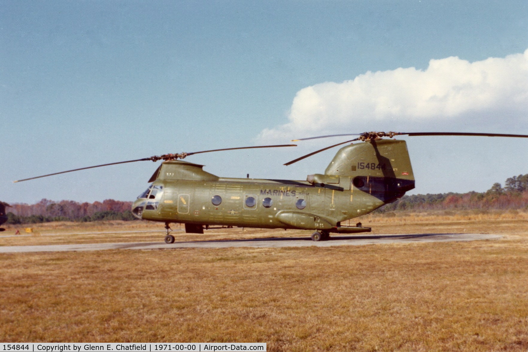 154844, Boeing Vertol CH-46E Sea Knight C/N 2451, CH-46D at Ft. Eustis, VA