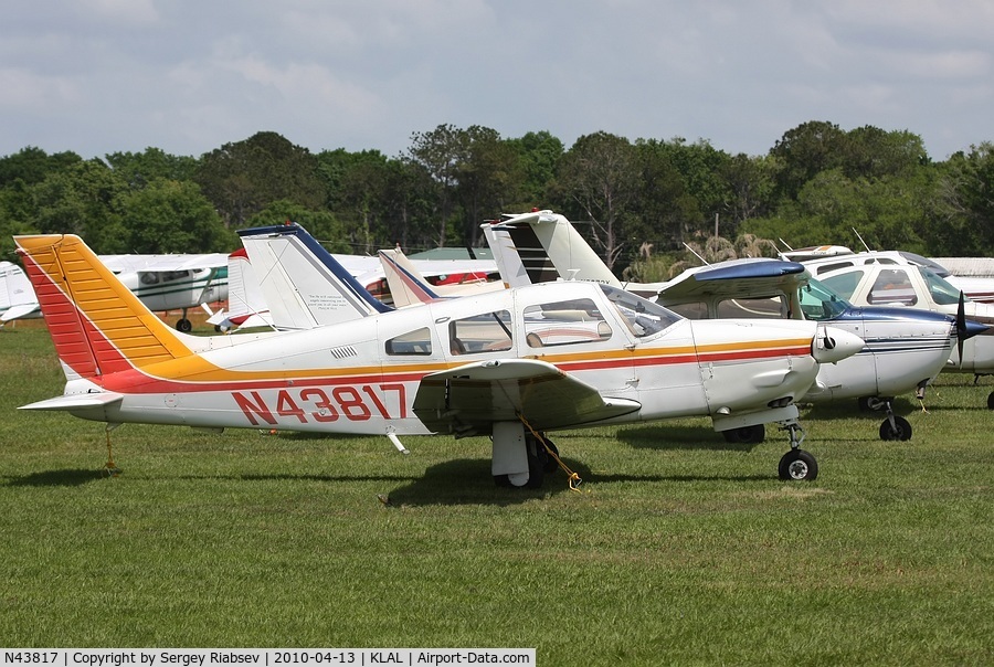 N43817, 1977 Piper PA-28R-201 Cherokee Arrow III C/N 28R-7737136, Sun'n-fun 2010