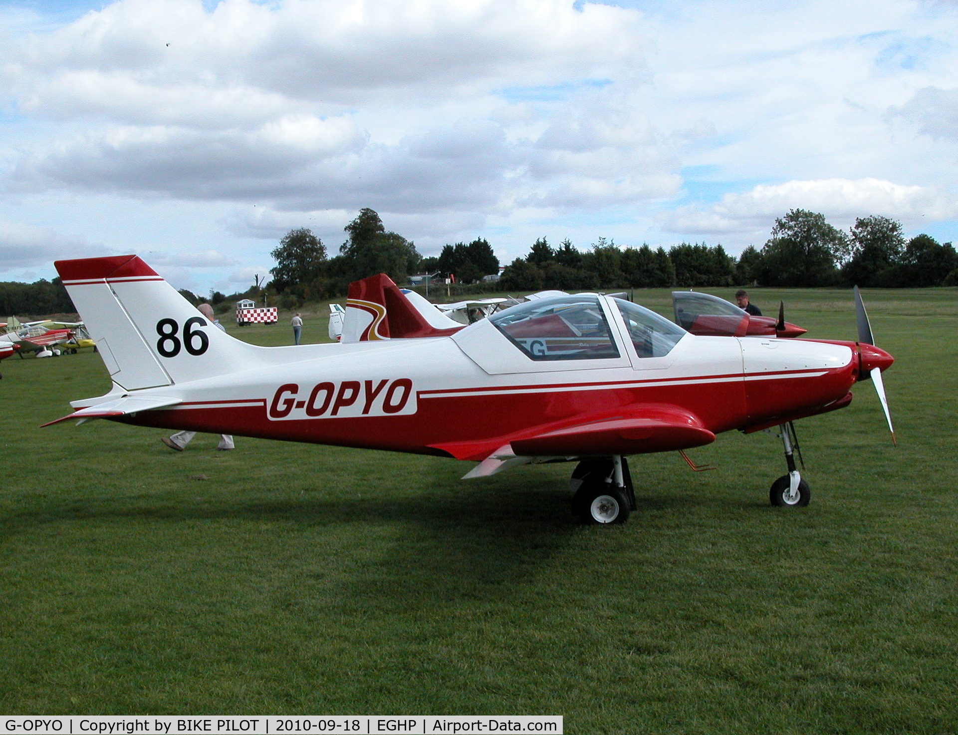 G-OPYO, 2009 Alpi Aviation Pioneer 300 Hawk C/N PFA 330A-14597, Pioneer 300 with race number