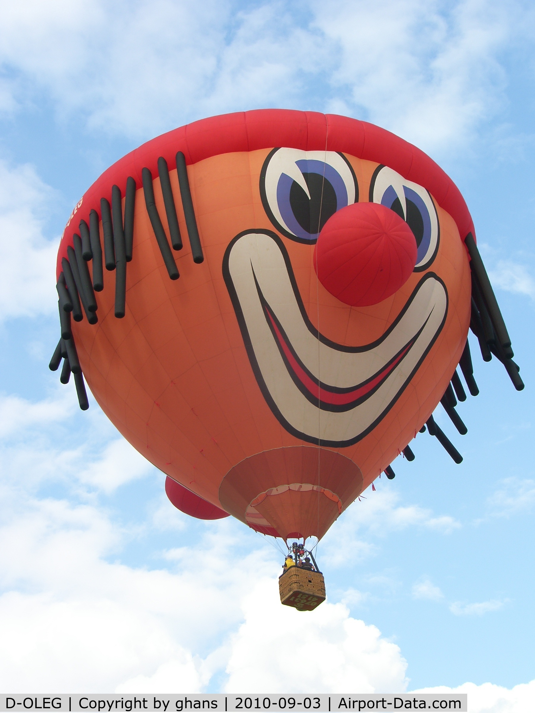 D-OLEG, 2002 Schroeder Fire Balloons SS Clown C/N 1027, WIM 2010