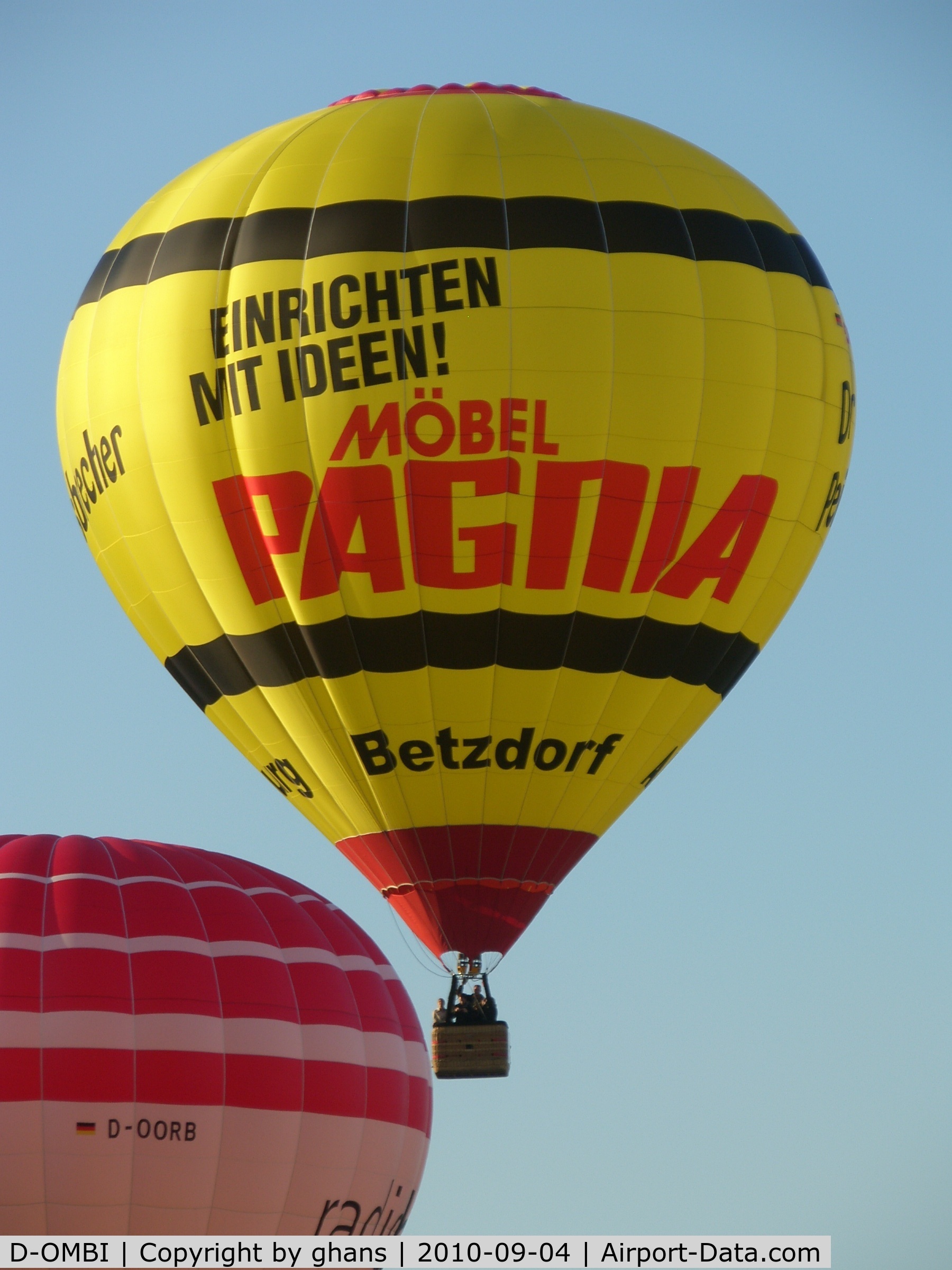 D-OMBI, 2004 Schroeder Fire Balloons G30/24 C/N 1113, WIM 2010