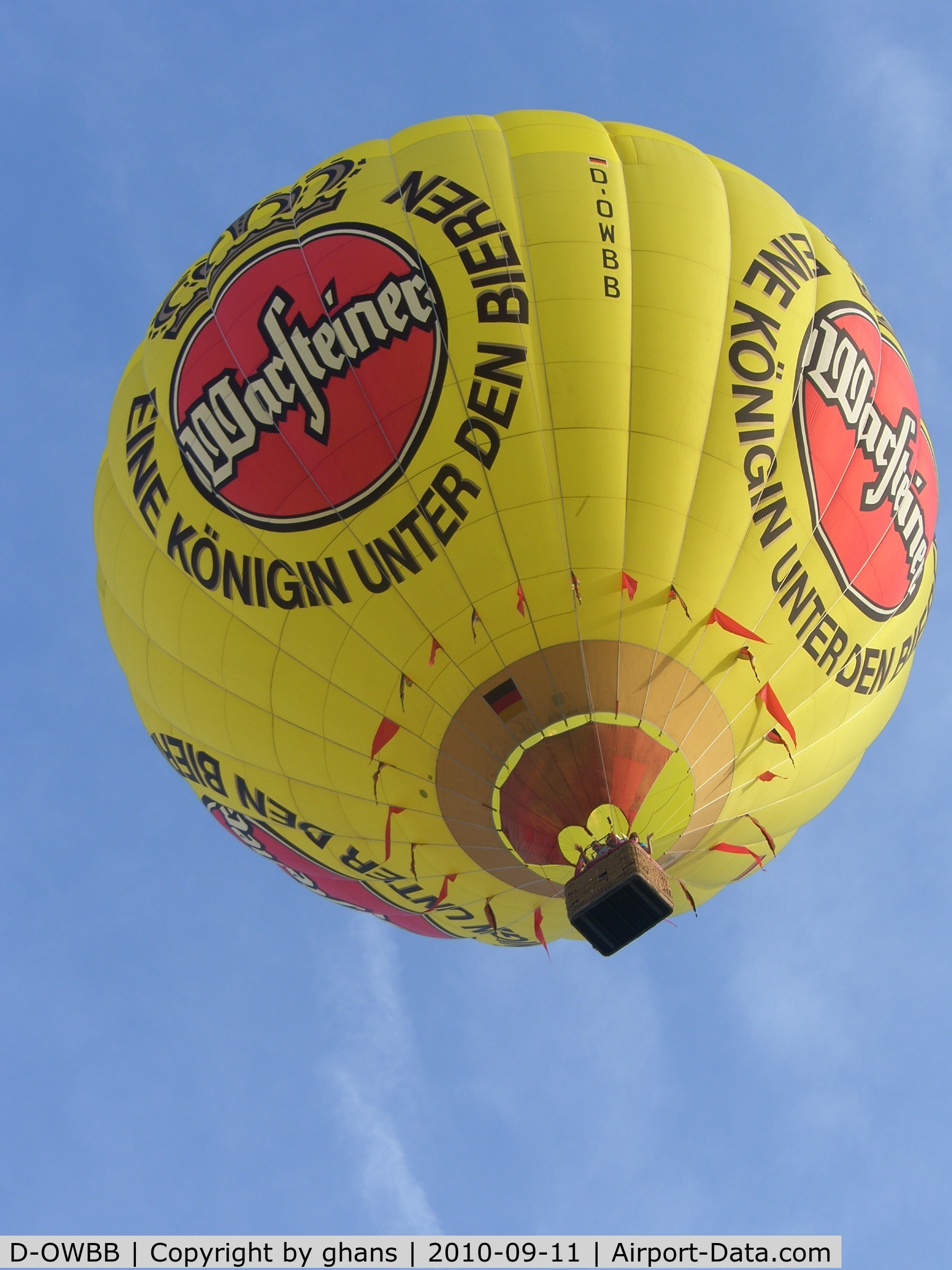 D-OWBB, 1997 Schroeder Fire Balloons G30/24 C/N 587, WIM 2010