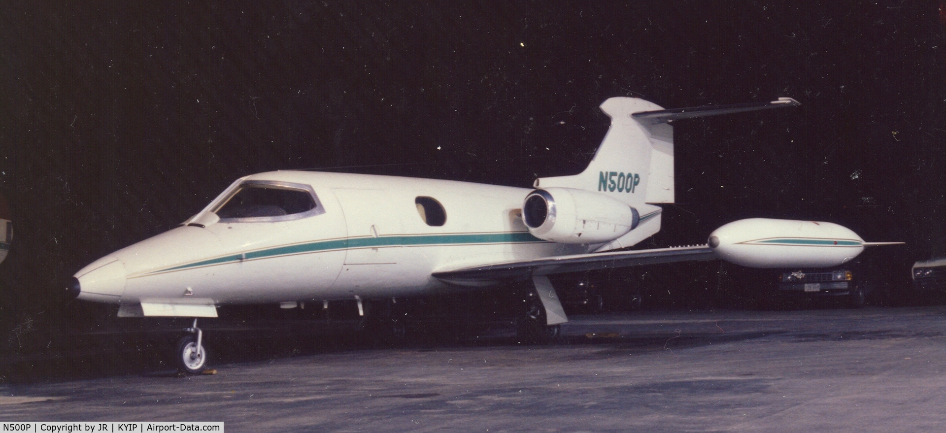 N500P, Learjet Inc 23 C/N 23-077, N500P at KYIP 1986