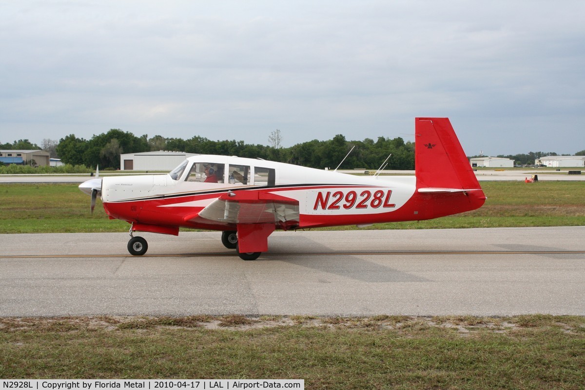 N2928L, 1967 Mooney M20F Executive C/N 670322, M20F