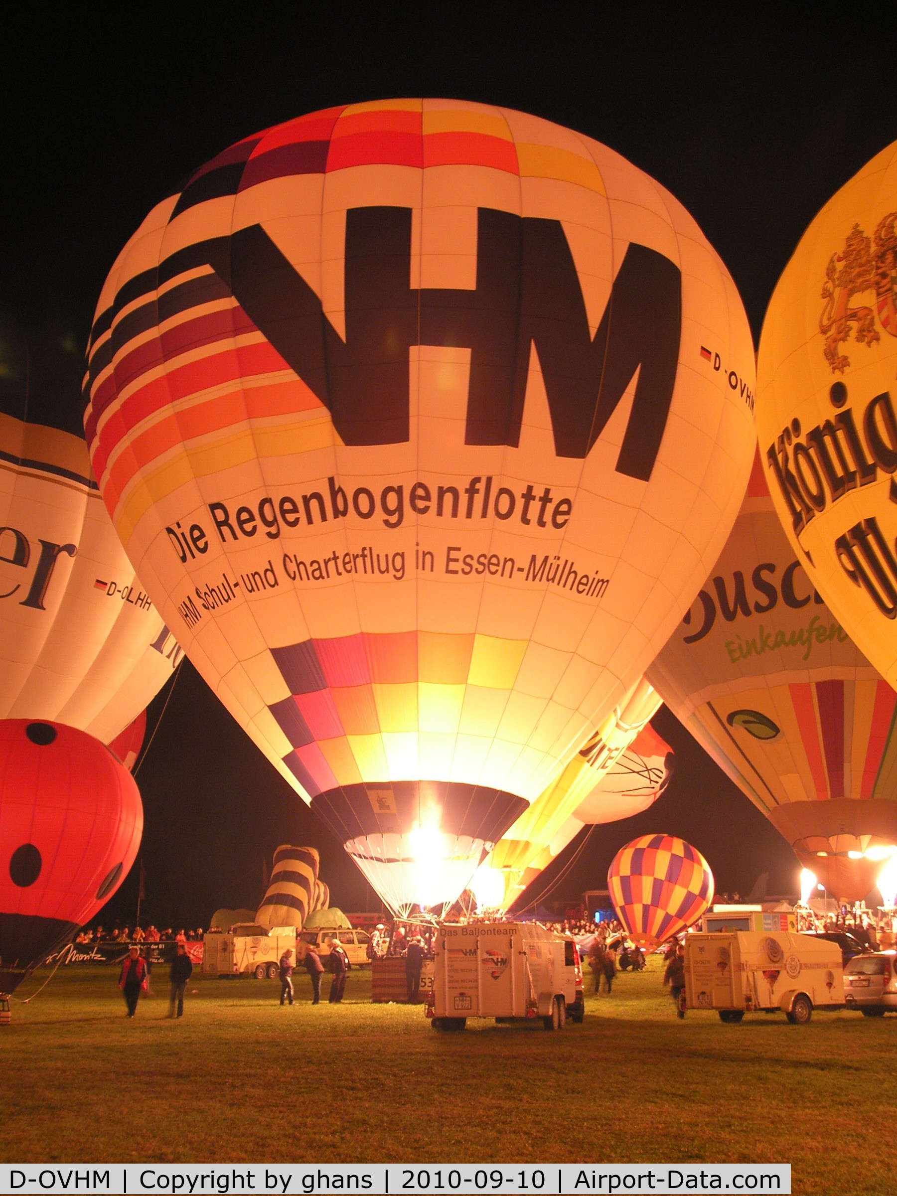 D-OVHM, 2007 Schroeder Fire Balloons G30/24 C/N 1252, WIM 2010 nightglow