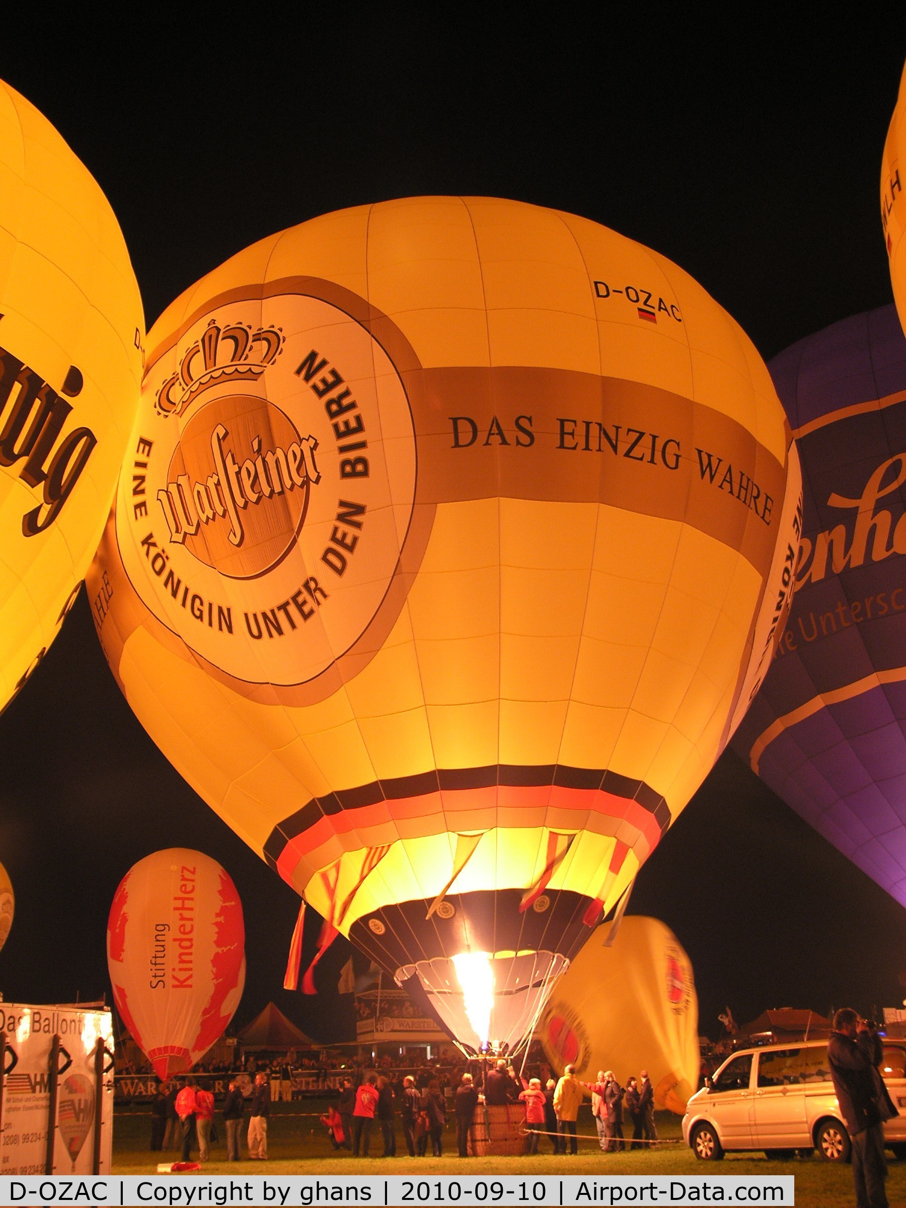 D-OZAC, 2009 Schroeder Fire Balloons G34/24 C/N 1389, WIM 2010 nightglow