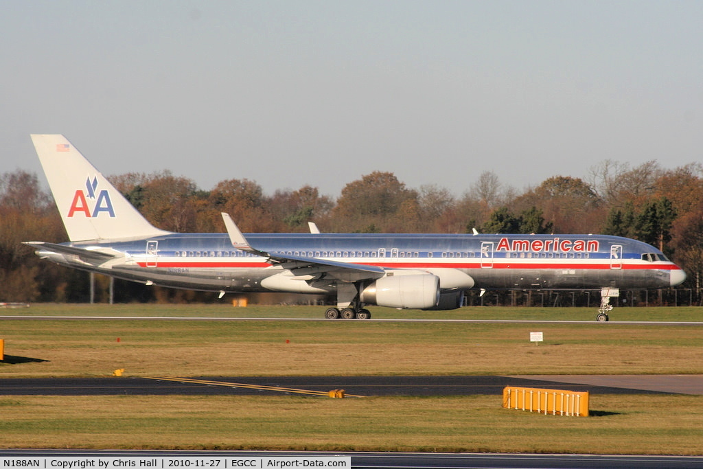 N188AN, 2001 Boeing 757-223 C/N 32382, American Airlines B757 departing RW05L