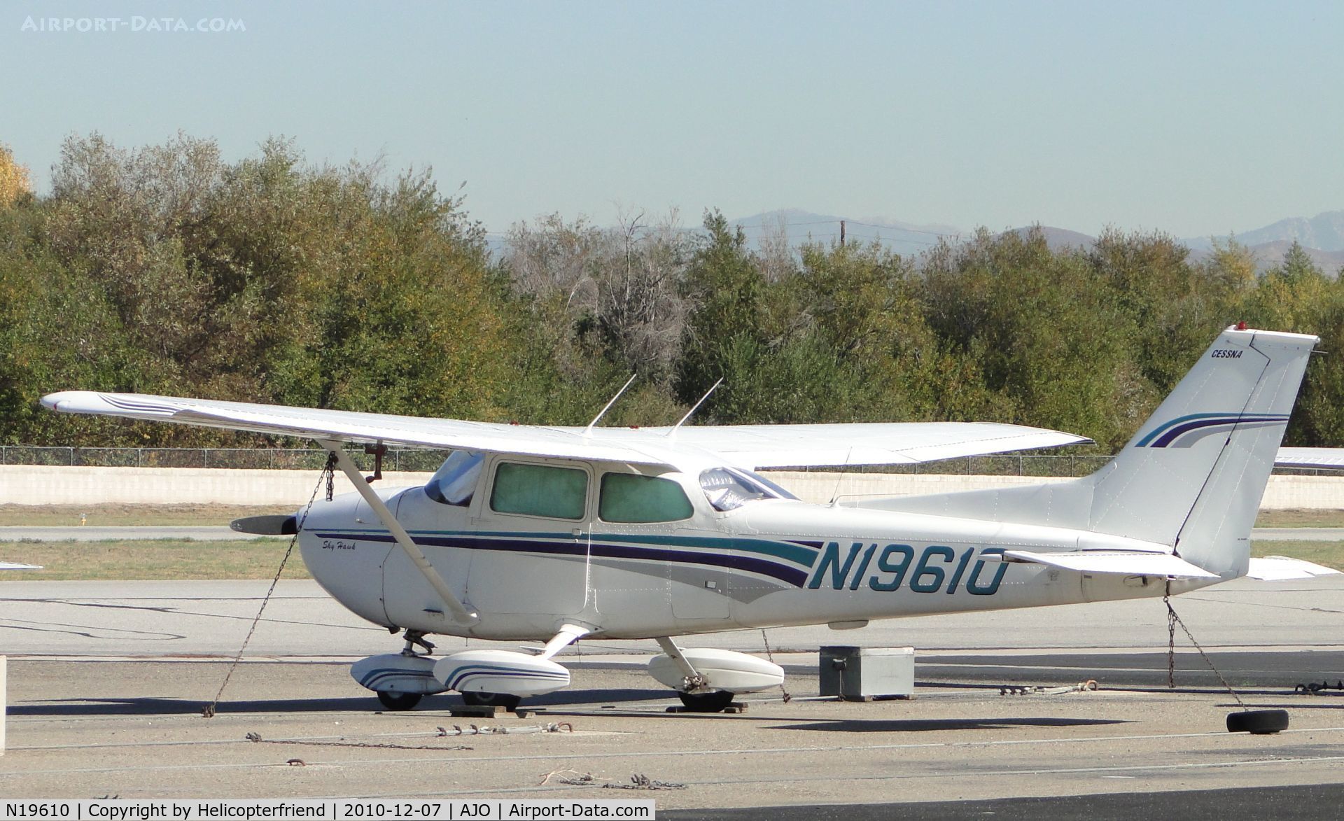 N19610, 1972 Cessna 172L C/N 17260608, Covered, tied down and, parked