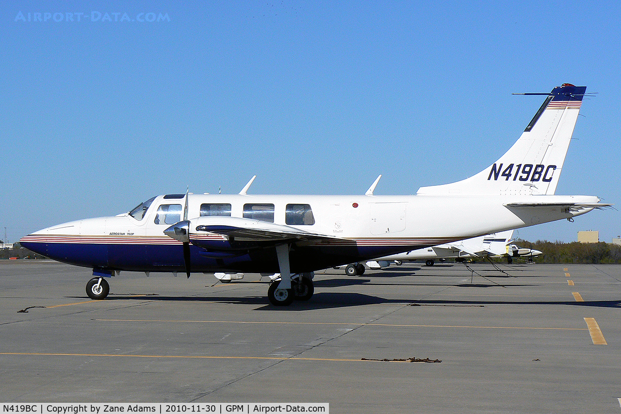 N419BC, 1982 Piper PA-60-602P Aerostar C/N 60-8265045, At Grand Prairie Municipal - TX