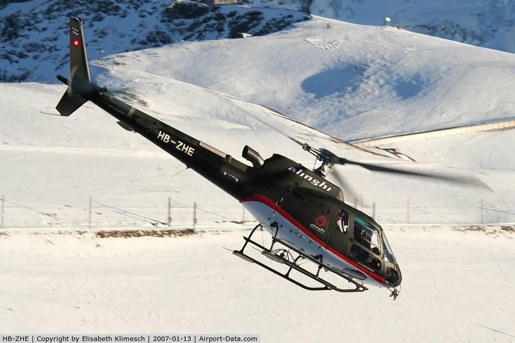 HB-ZHE, 2006 Eurocopter AS-350B-3 Ecureuil Ecureuil C/N 4036, at Lauberhorn