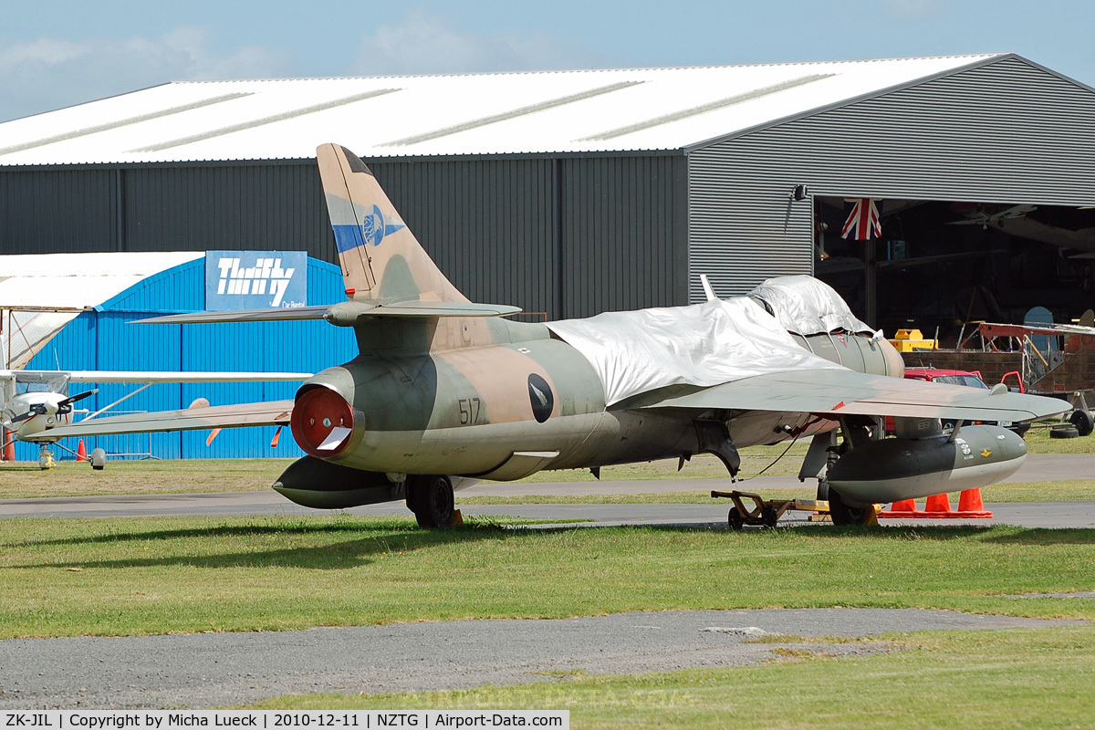 ZK-JIL, Hawker Hunter FR.74S C/N 41H/688080, At Tauranga