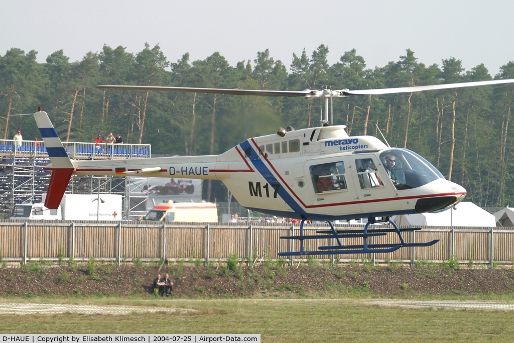 D-HAUE, Bell 206B-3 JetRanger III C/N 4195, at Hockenheimring heliport