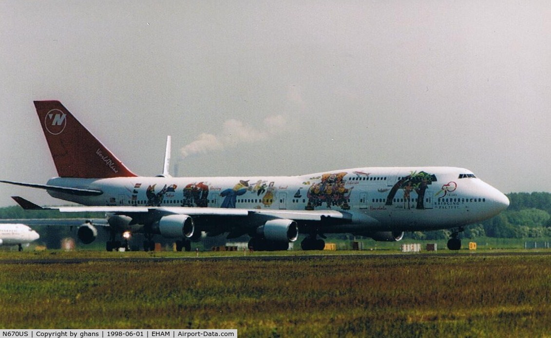 N670US, 1990 Boeing 747-451 C/N 24225, worldplane