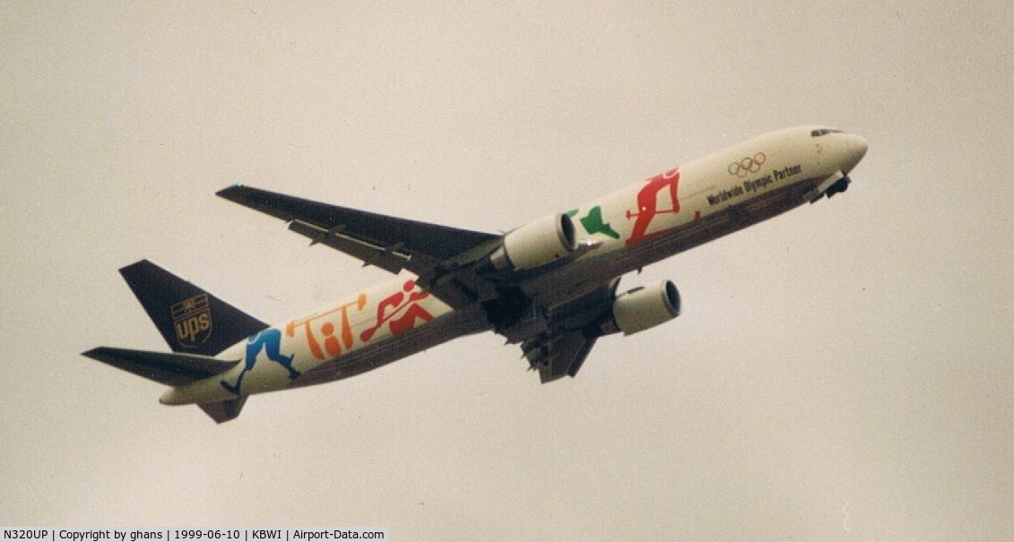 N320UP, 1997 Boeing 767-34AF C/N 27747, Worldwide Olympic Partner