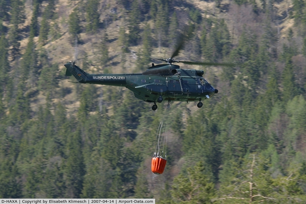 D-HAXA, Aérospatiale SA-330J Puma C/N 1201, near Bad Reichenhall/Germany