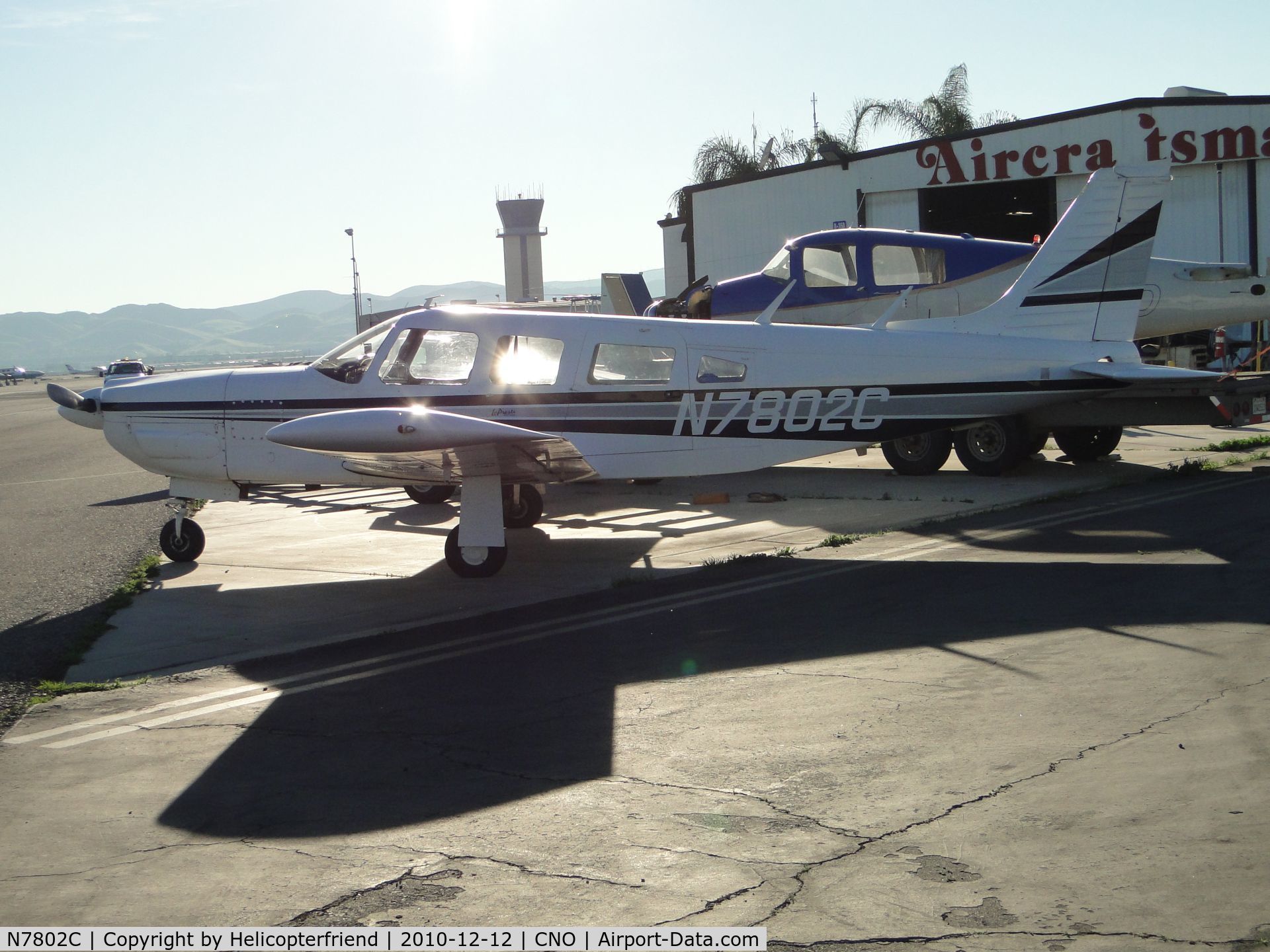 N7802C, 1975 Piper PA-32R-300 Cherokee Lance C/N 32R-7680063, Parked