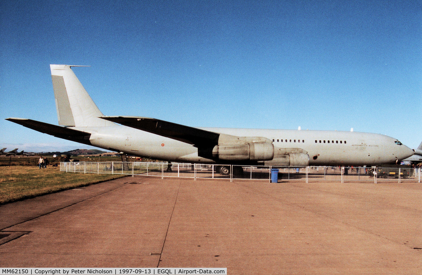 MM62150, 1971 Boeing 707-3F5C(KC) C/N 20514, Another view of the Boeing 707 of 14 Stormo Italian Air Force on display at the 1997 RAF Leuchars Airshow.