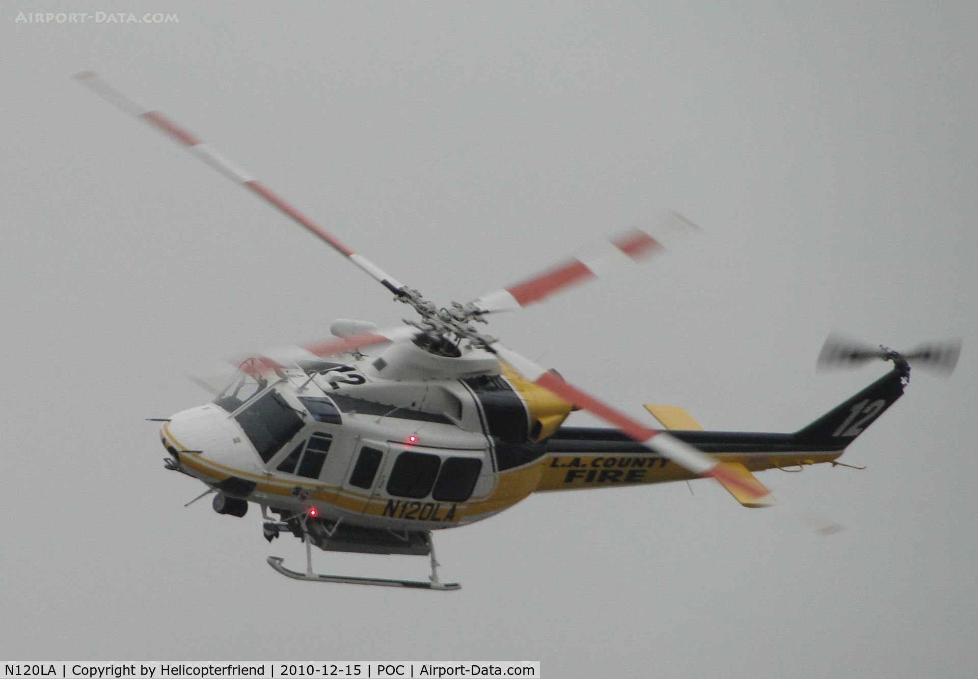 N120LA, 2007 Bell 412EP C/N 36455, Making a hard left for final approach to pick up a patient