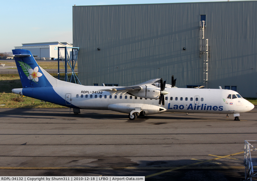 RDPL-34132, 1993 ATR 72-202 C/N 396, Returned to lessor and arriving at Latecoere Aeroservices facility...