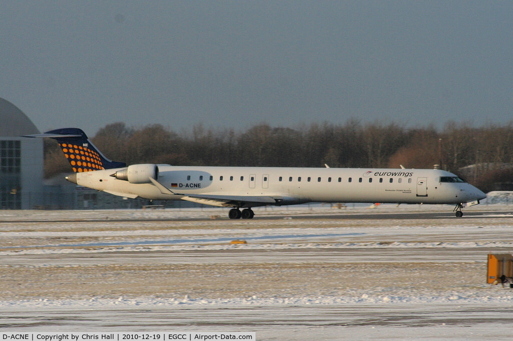 D-ACNE, 2009 Bombardier CRJ-900ER (CL-600-2D24) C/N 15241, Eurowings CRJ departing from RW05L