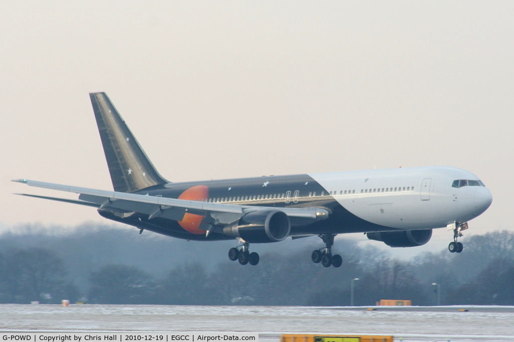 G-POWD, 2003 Boeing 767-36N/ER C/N 30847, Titan Airways B767 on finals for RW05L