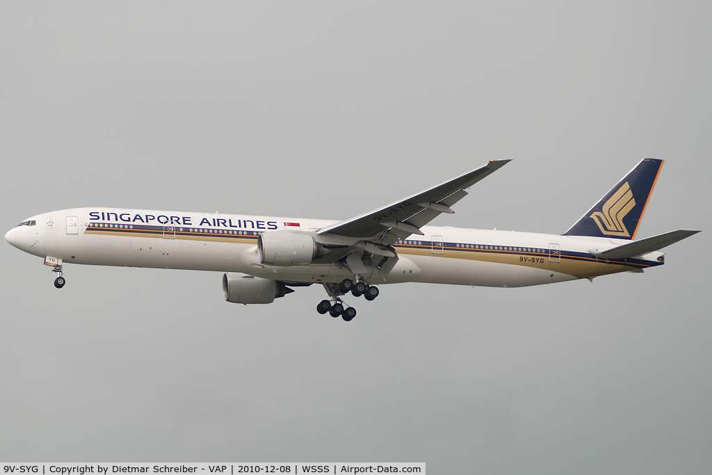 9V-SYG, 2001 Boeing 777-312 C/N 28528, Singapore Airlines Boeing 777-300