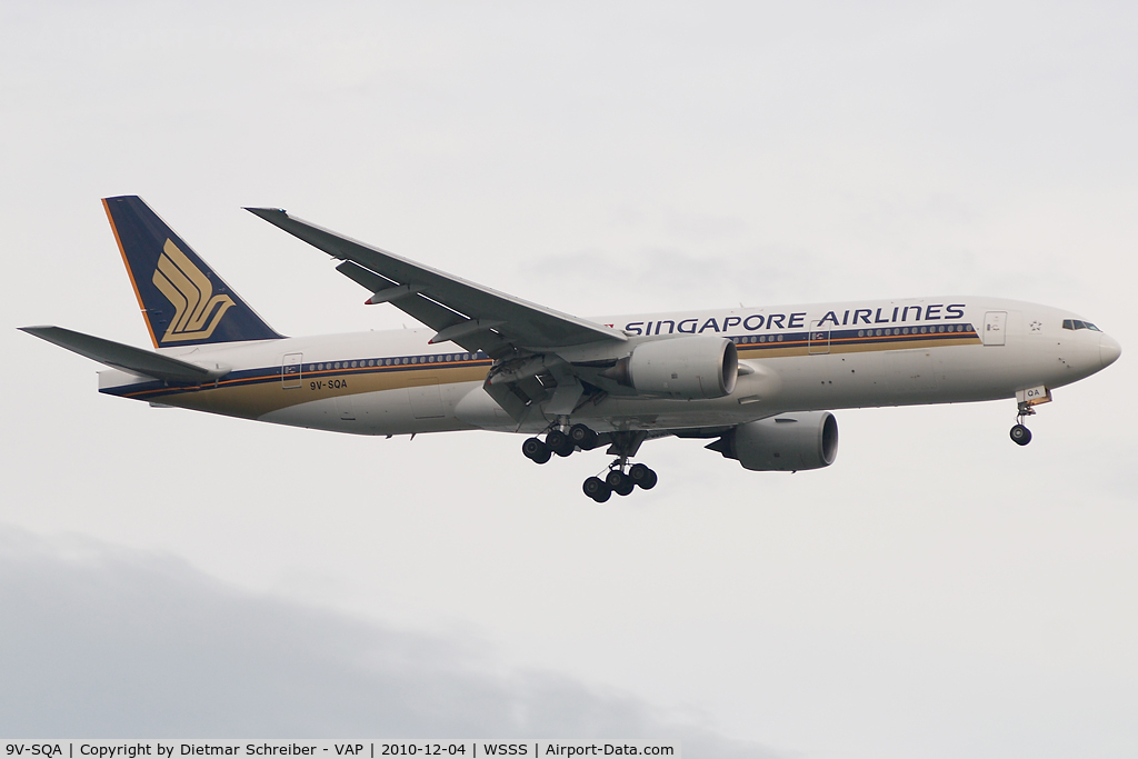 9V-SQA, 1997 Boeing 777-212/ER C/N 28507, Singapore Airlines Boeing 777-300