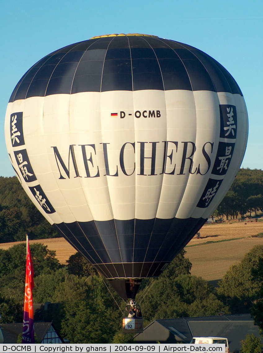 D-OCMB, 2002 Schroeder Fire Balloons FIRE BALLOONS G30/24 C/N 961, WIM 2004