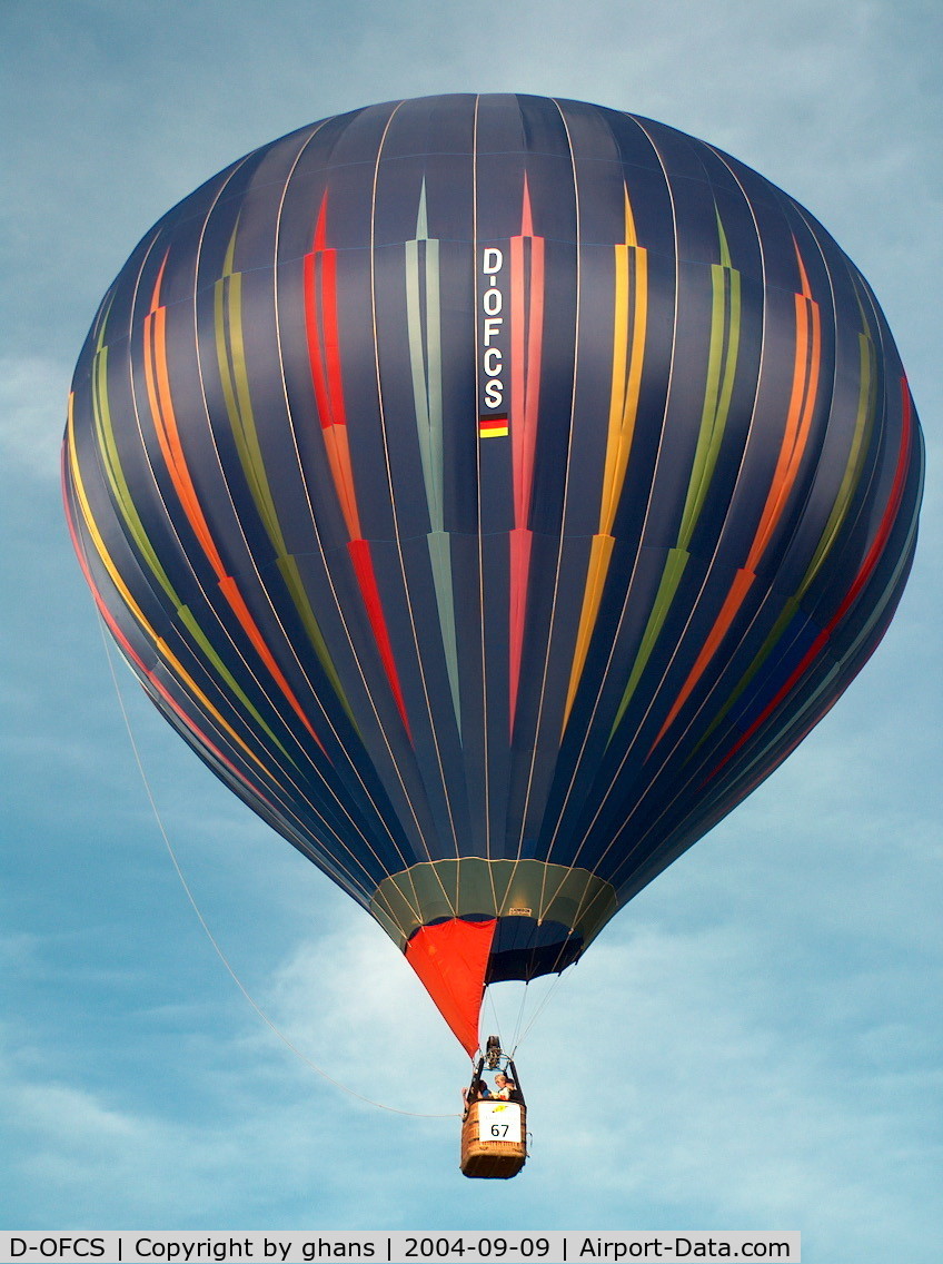 D-OFCS, 1994 Cameron Balloons N-105 C/N 957, WIM 2004