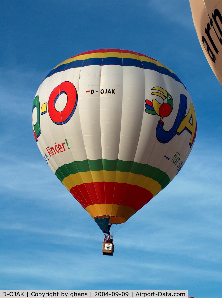 D-OJAK, 2001 Schroeder Fire Balloons G40/24 C/N 922, WIM 2004