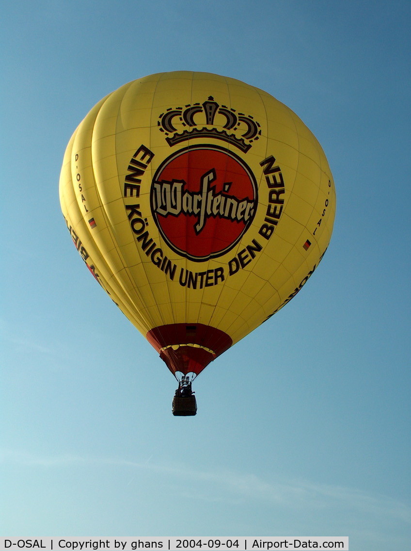 D-OSAL, 1997 Schroeder Fire Balloons G3624 C/N 603, WIM 2004