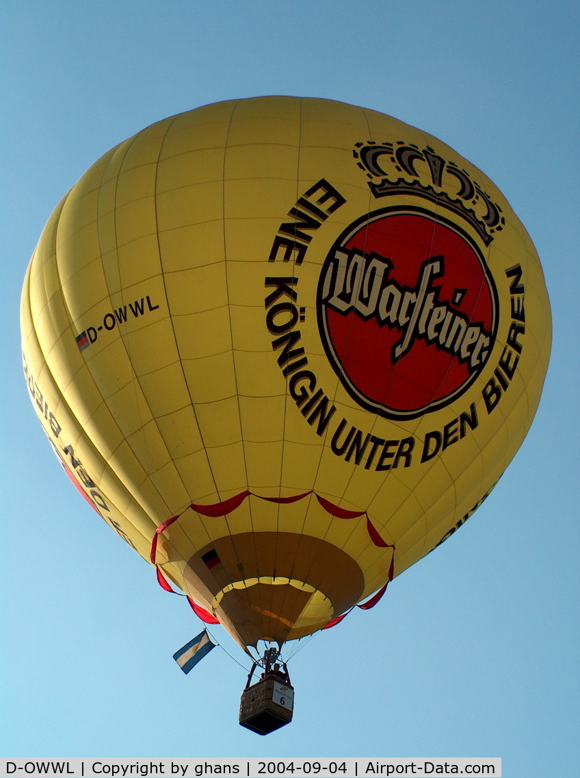 D-OWWL, 1995 Schroeder Fire Balloons G30/24 C/N 516, WIM 2004