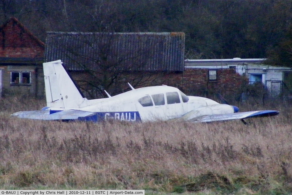 G-BAUJ, 1973 Piper PA-23-250 Aztec C/N 27-7304986, put out to grass, De-registered 31/10/2002, Cancelled by CAA