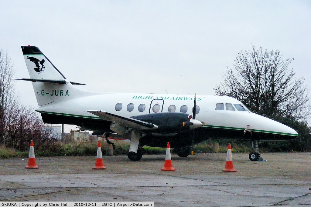 G-JURA, 1987 British Aerospace BAe-3112 Jetstream 31 C/N 772, Ex Highland Airways which ceased trading on 24 March 2010
