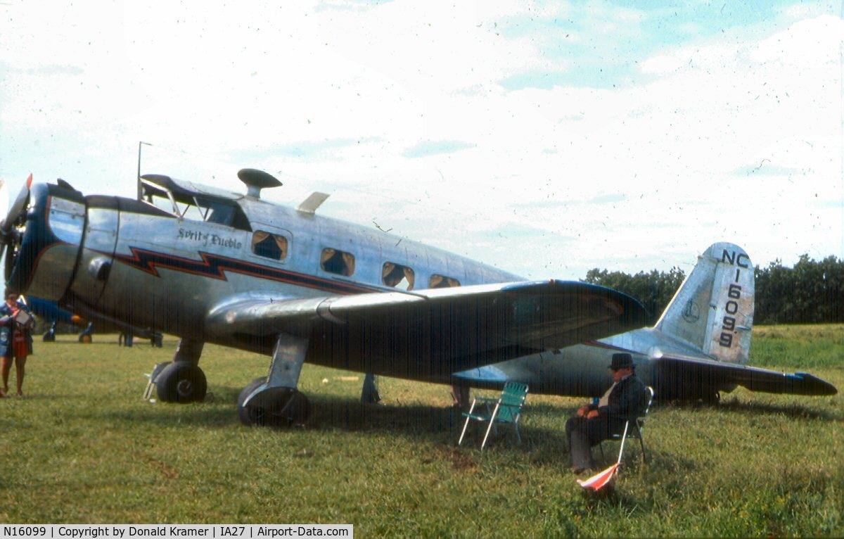 N16099, 1936 Vultee V-1AD Special C/N 25, 1936 Vultee V-1AD shot in Blakesburg, IA in September 1972