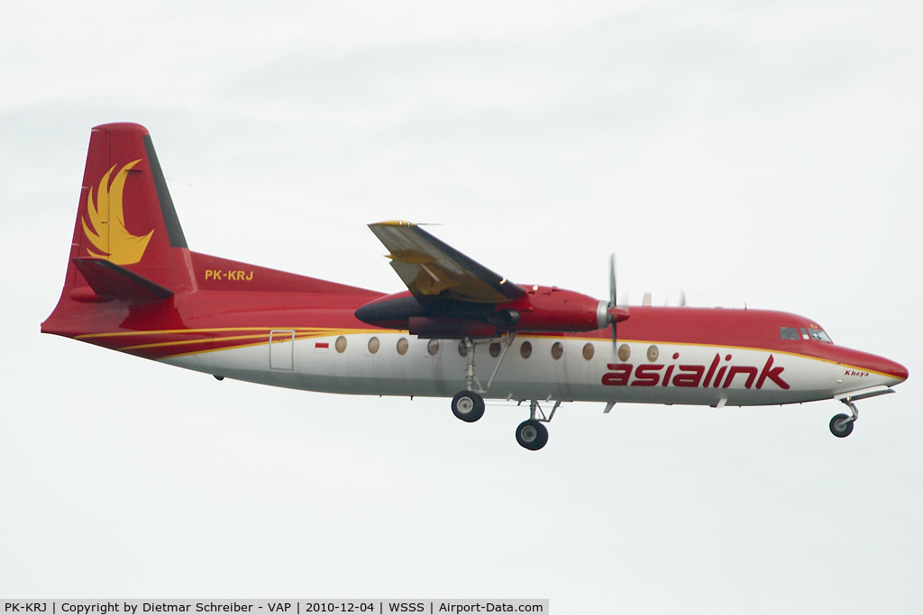 PK-KRJ, 1983 Fokker F-27-500 Friendship C/N 10660, Asia Link Fokker 27