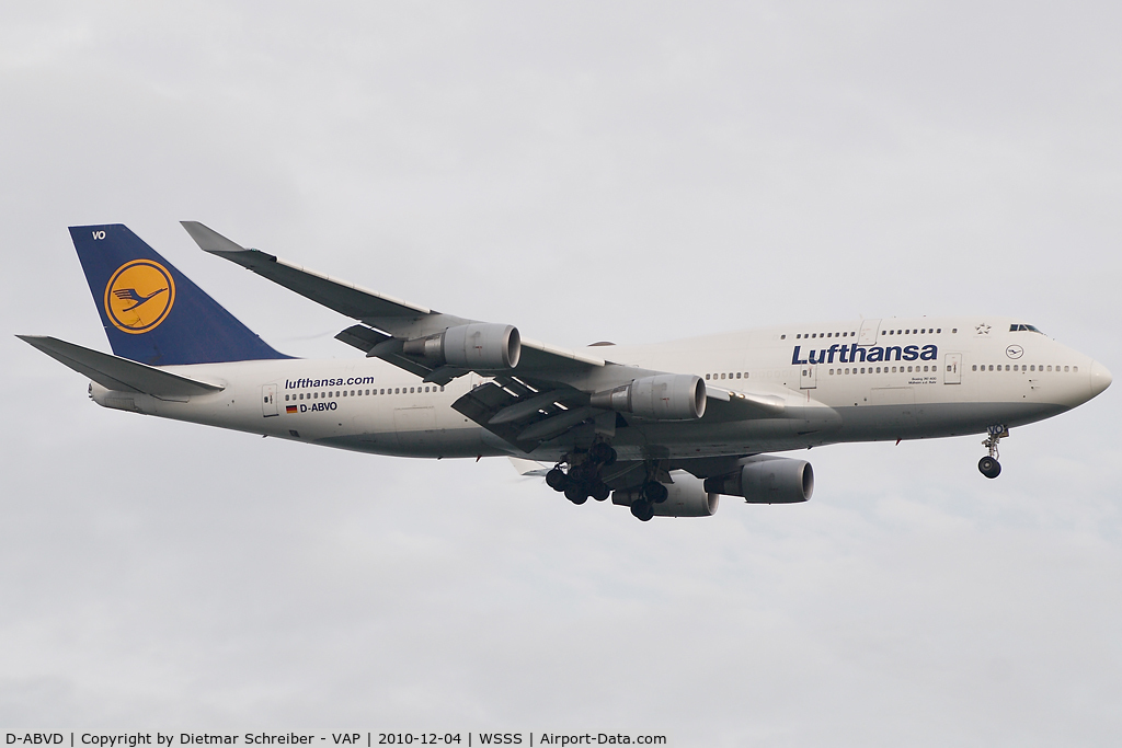 D-ABVD, 1990 Boeing 747-430 C/N 24740, Lufthansa Boeing 747-400