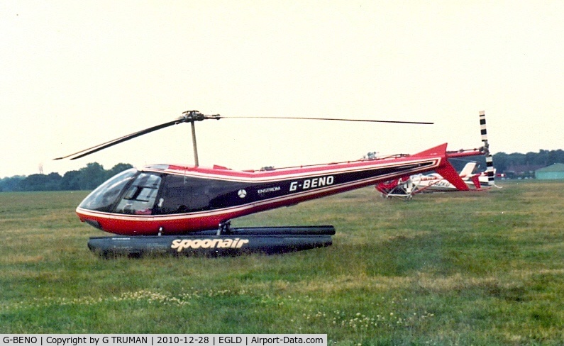 G-BENO, 1976 Enstrom 280C-UK Shark C/N 1060, Visiting Denham in 1980 (?)