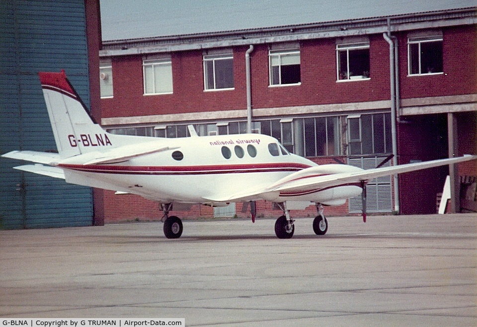 G-BLNA, 1969 Beech B90 King Air C/N LJ-446, Taken in the 1980s, not sure where