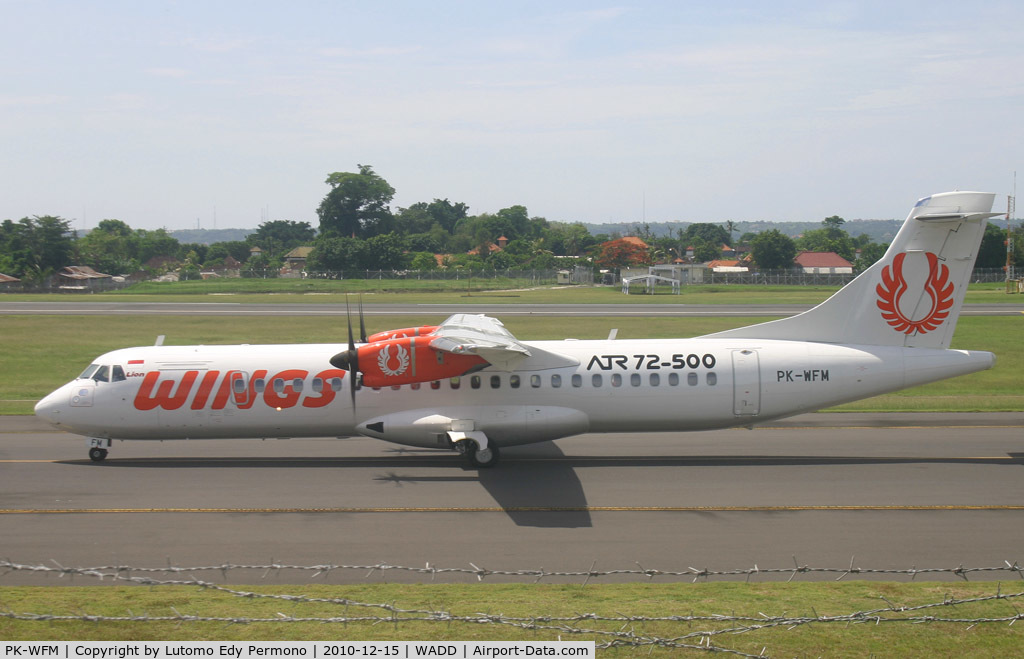 PK-WFM, 2010 ATR 72-212A C/N 922, Wings Air