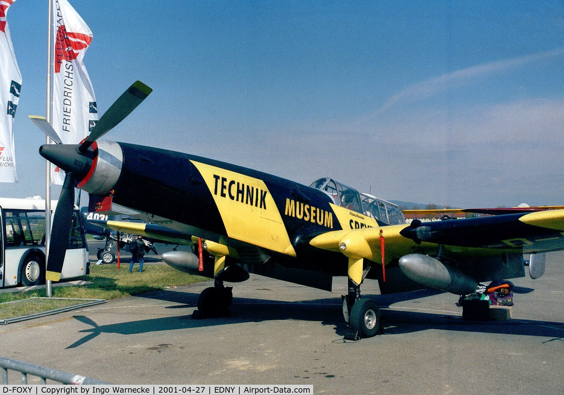 D-FOXY, F+W C-3605 Schlepp C/N 315, Eidgenössisches Flugzeugwerk (F+W) Emmen C-3605 Schlepp at the AERO 2001, Friedrichshafen